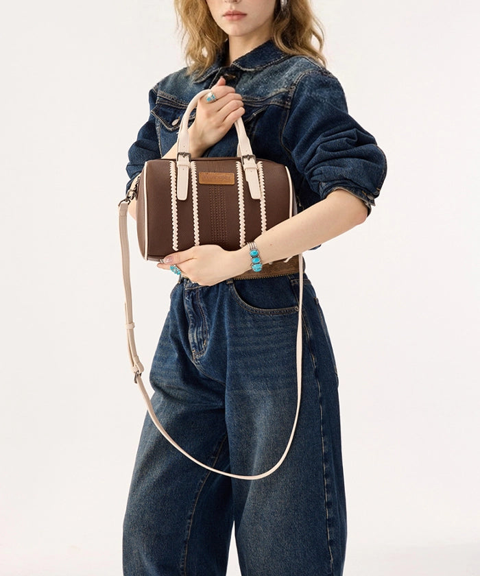 Wrangler Stitch Boston Tote Bag in CF-BG