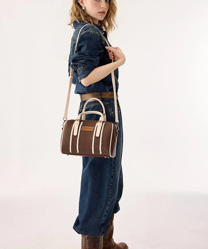 Wrangler Stitch Boston Tote Bag in CF-BG