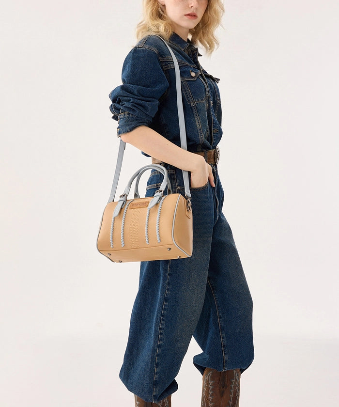 Wrangler Stitch Boston Tote Bag in TN-JN