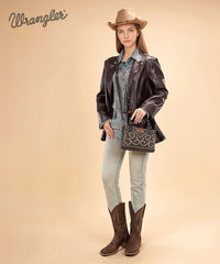 Wrangler Western Embroidered Tote Bag