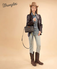 Wrangler Western Embroidered Tote Bag