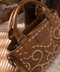 Wrangler Western Embroidered Tote Bag