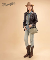 Wrangler Western Embroidered Tote Bag