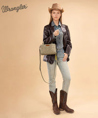 Wrangler Western Embroidered Tote Bag
