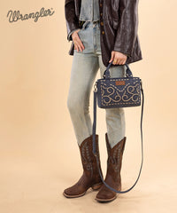 Wrangler Western Embroidered Tote Bag
