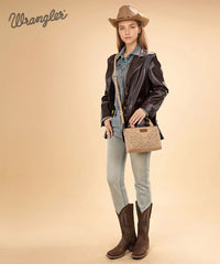 Wrangler Western Embroidered Tote Bag