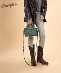 Wrangler Western Embroidered Tote Bag