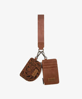 Wrangler Floral Dual Pouch Wristlet