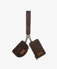 Wrangler Floral Dual Pouch Wristlet