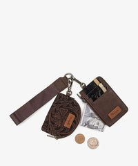 Wrangler Floral Dual Pouch Wristlet