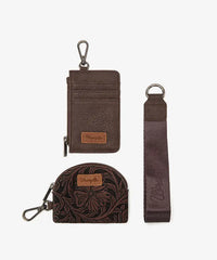 Wrangler Floral Dual Pouch Wristlet