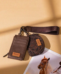 Wrangler Floral Dual Pouch Wristlet