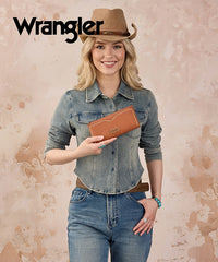 Wrangler Western Zip Stitch Wallet