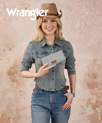 Wrangler Western Zip Stitch Wallet