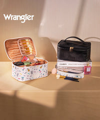 Wrangler Leopard PU Makeup Bag