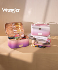 Wrangler Leopard PU Makeup Bag