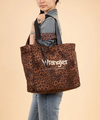 Wrangler Leopard Print Tote Bag