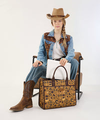 Wrangler Leopard Print Tote Handbag in CF