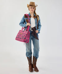 Wrangler Leopard Print Tote Handbag in HPK