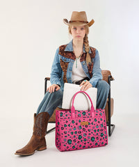 Wrangler Leopard Print Tote Handbag in HPK