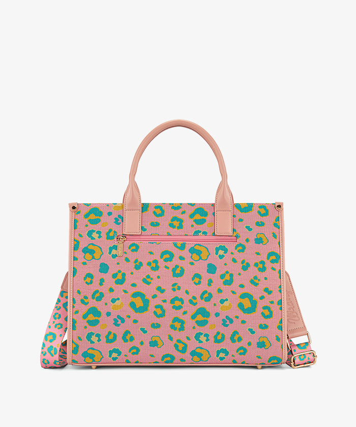 Wrangler Leopard Print Tote Handbag in PK