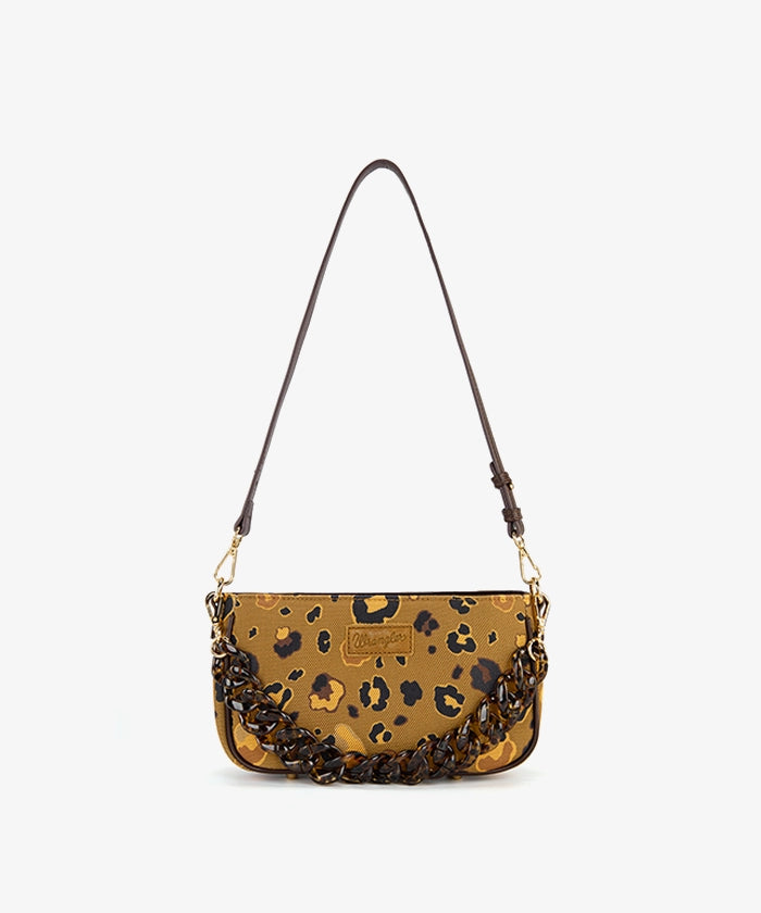 Wrangler Fierce Leopard Print Shoulder Bag in CF