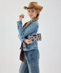 Wrangler Leopard Print Wallet in BK