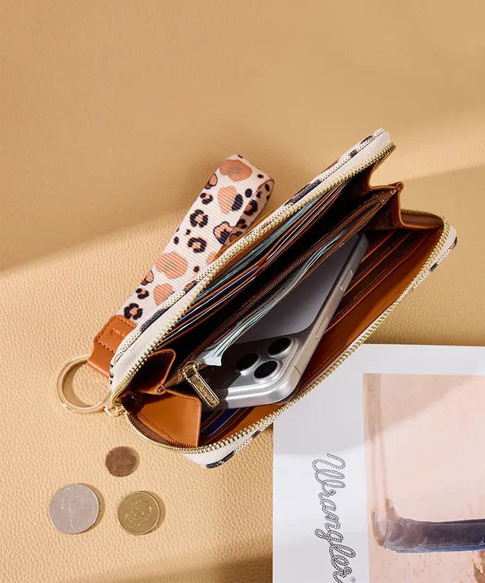 Wrangler Leopard Print Wallet in BR
