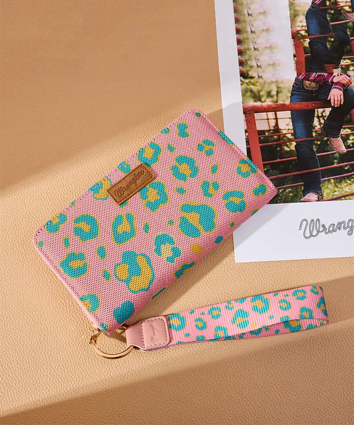 Wrangler Leopard Print Wallet in PK