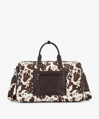 Wrangler cow-print weekender duffel bag in CF