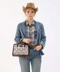 Wrangler Western Chic Lace Tote Bag
