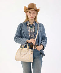 Wrangler Western Chic Lace Tote Bag