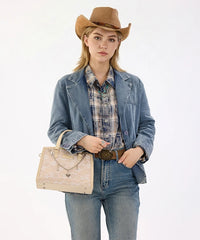 Wrangler Western Chic Lace Tote Bag