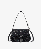Wrangler Crystal Studded Canvas Saddle Bag
