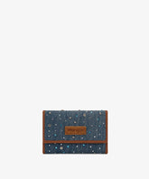 Wrangler Rhinestone Trifold Wallet in Dark Jeans