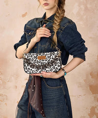 Wrangler Leopard Print Shoulder Bag in BK