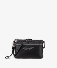 Wrangler floral crossbody purse in BK