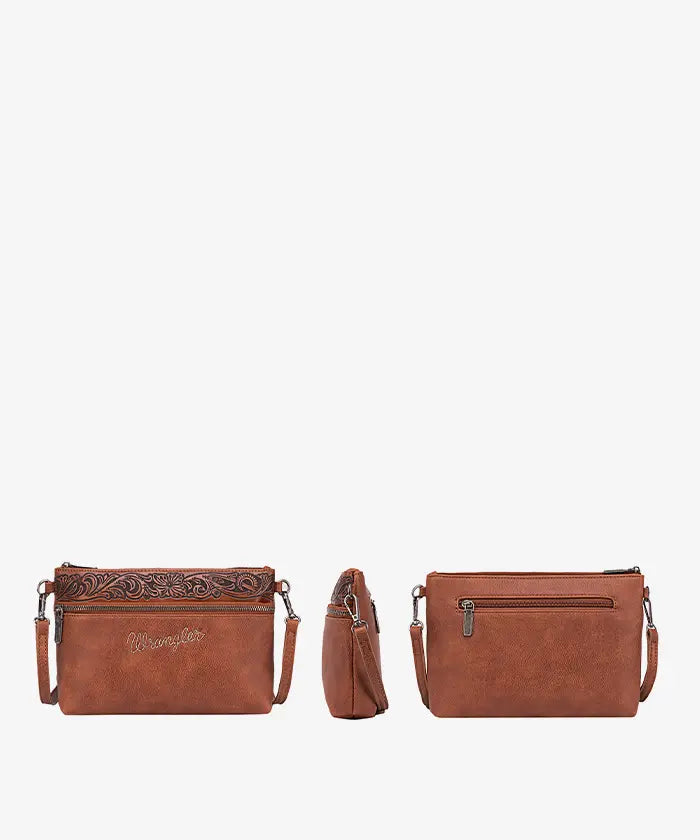 Wrangler floral crossbody purse in BR