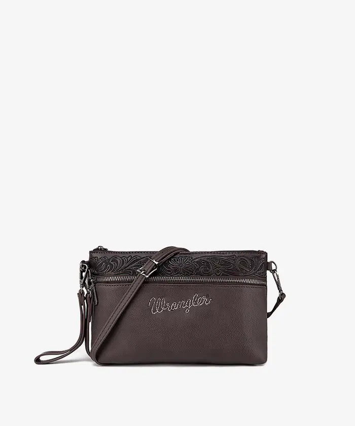 Wrangler floral crossbody purse in CF