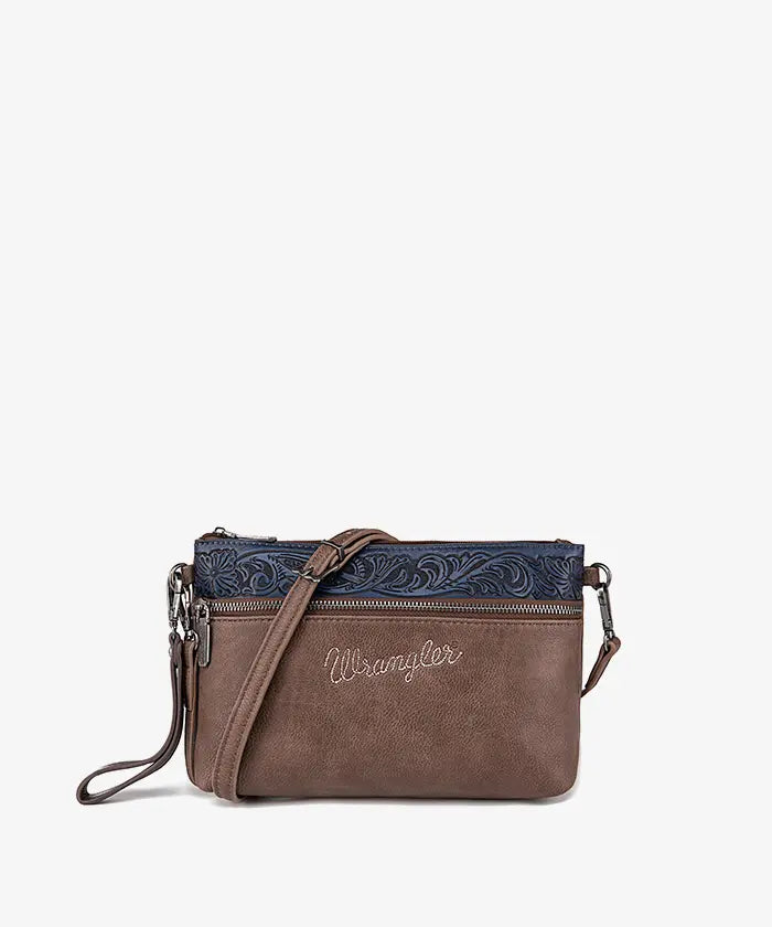 Wrangler floral crossbody purse in JN