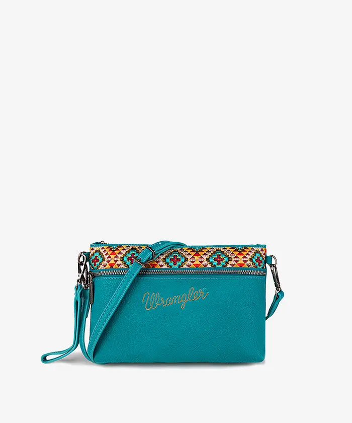 Wrangler western crossbody bag in TQ