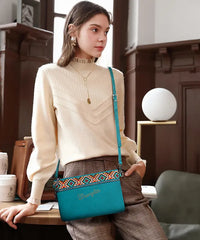 Wrangler western crossbody bag in TQ