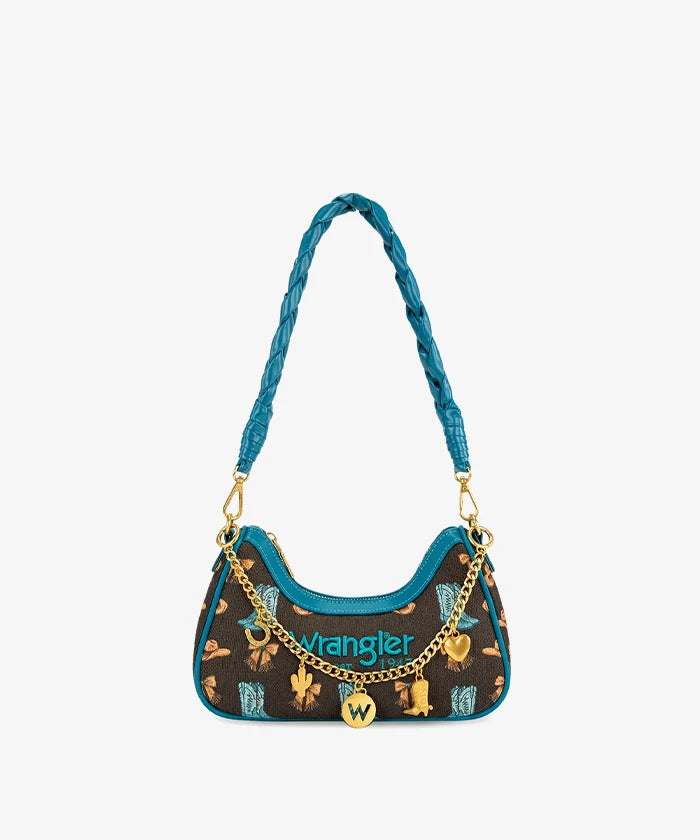 Wrangler Braided Handle Shoulder Bag in CF