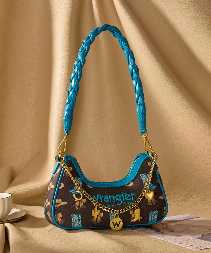 Wrangler Braided Handle Shoulder Bag in CF