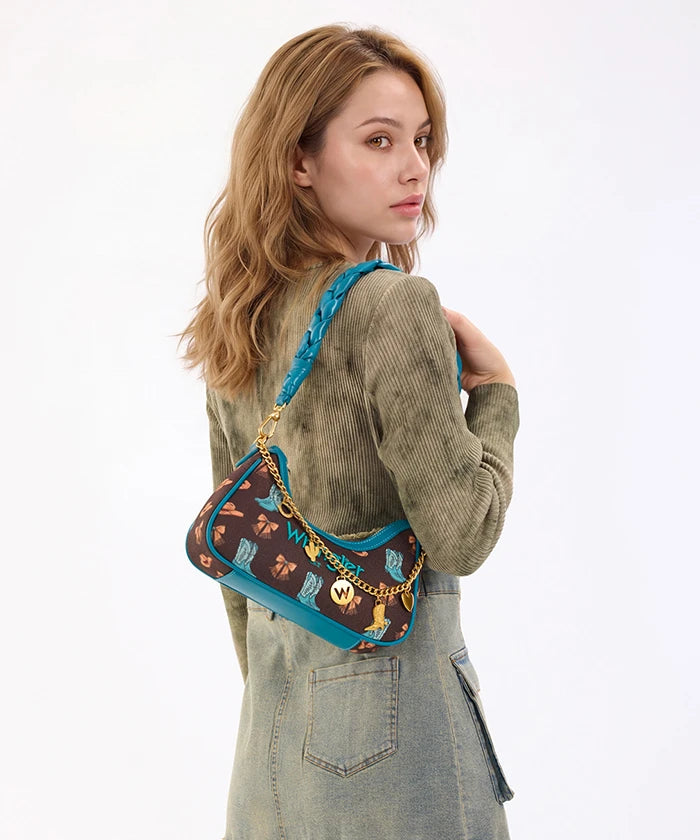 Wrangler Braided Handle Shoulder Bag in CF