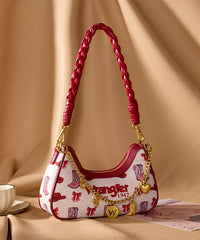 Wrangler Braided Handle Shoulder Bag in PK