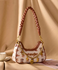 Wrangler Braided Handle Shoulder Bag in TN