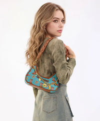 Wrangler Braided Handle Shoulder Bag in TQ