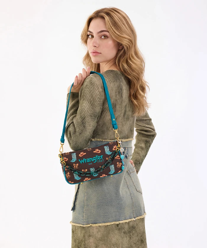 Wrangler Western Baguette Shoulder Bag in CF