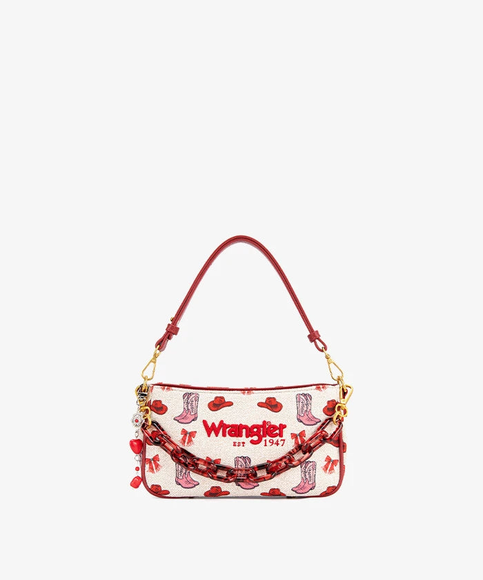 Wrangler Western Baguette Shoulder Bag in PK
